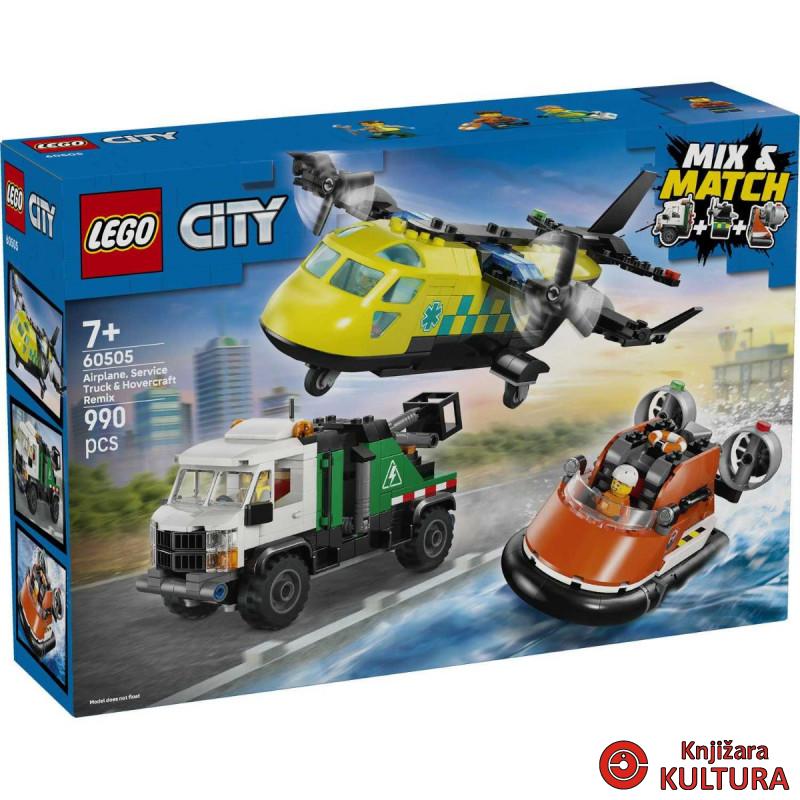 LEGO AVION SERVISNI KAMION HOVERCRAFT REMIX 