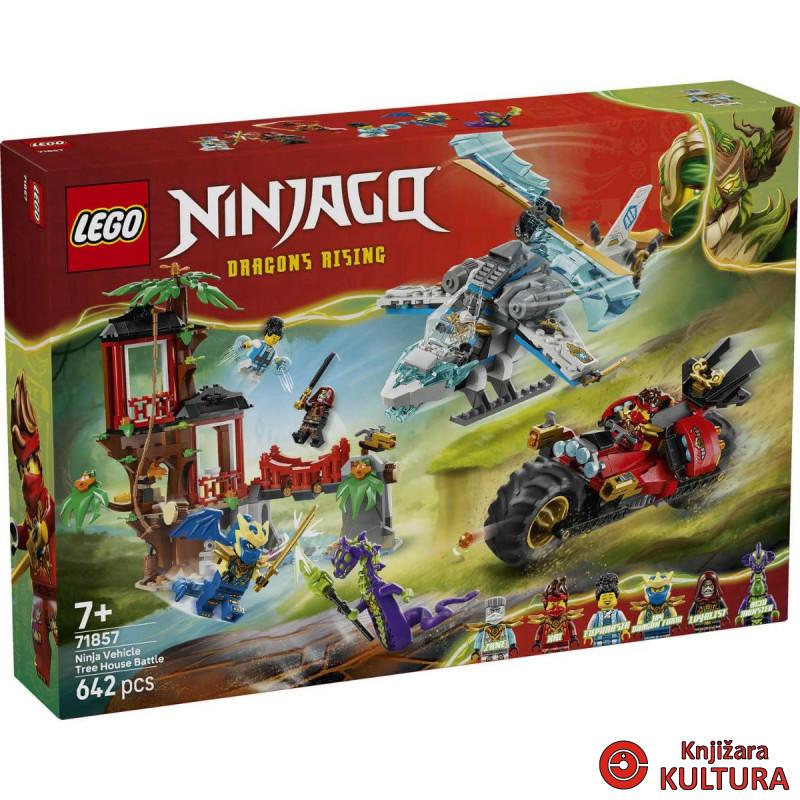 LEGO BITKA NINJA VOZILA SA KUĆICOM NA DRVETU 