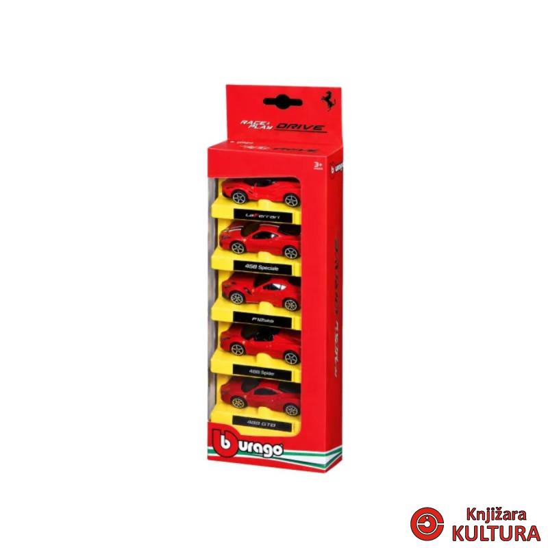 BURAGO FERRARI RACE AND PLAY 1/64 