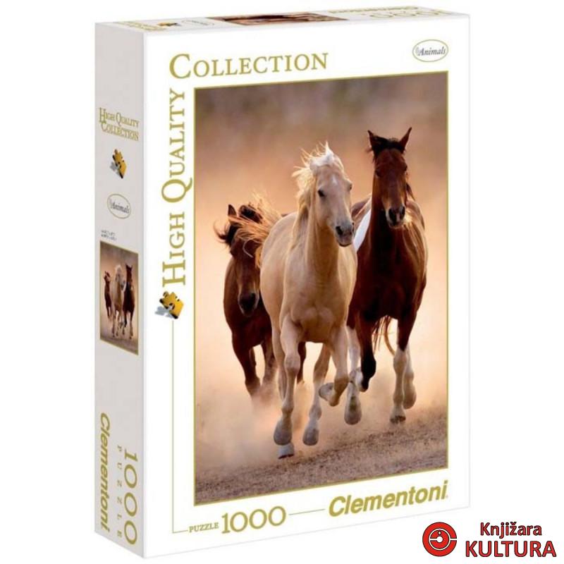 PUZZLE 1000 CL KONJI U TRKU 