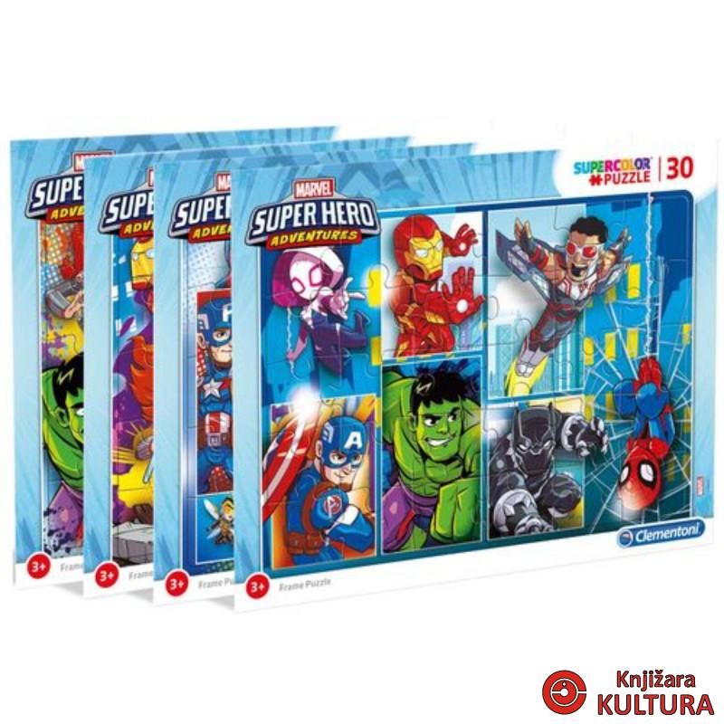 PUZZLE 30 FRAME SUPERHERO 