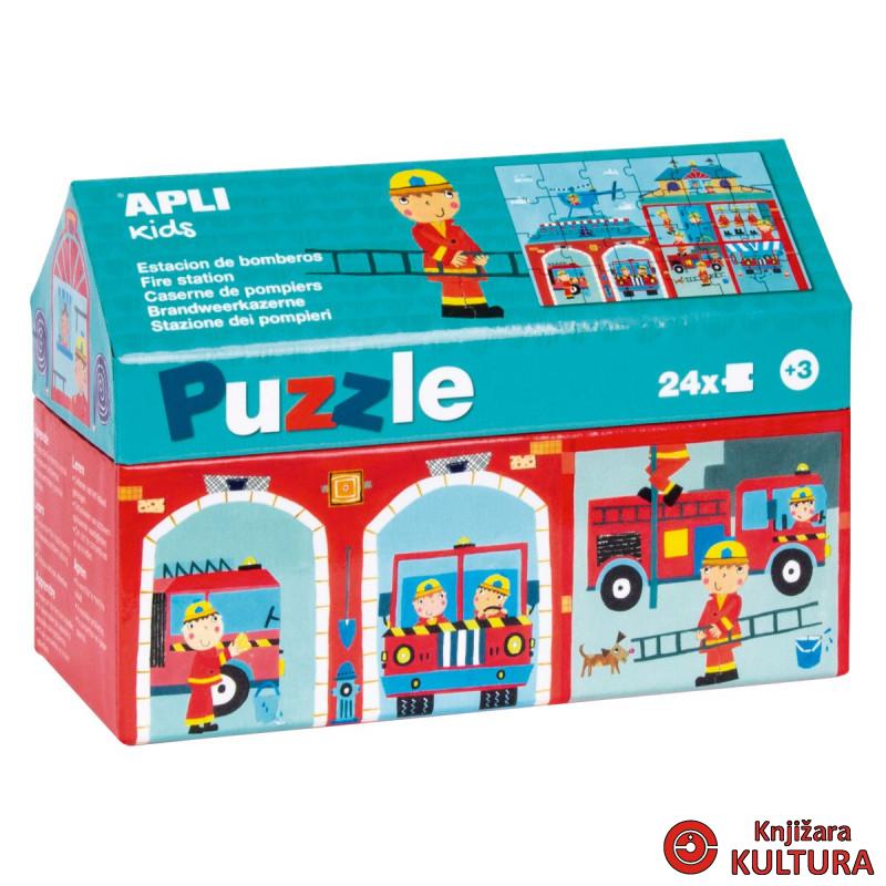 PUZZLE VATROGASNA STANICA OTKRIJ ŠTA SE NALAZI 24 KOM 
