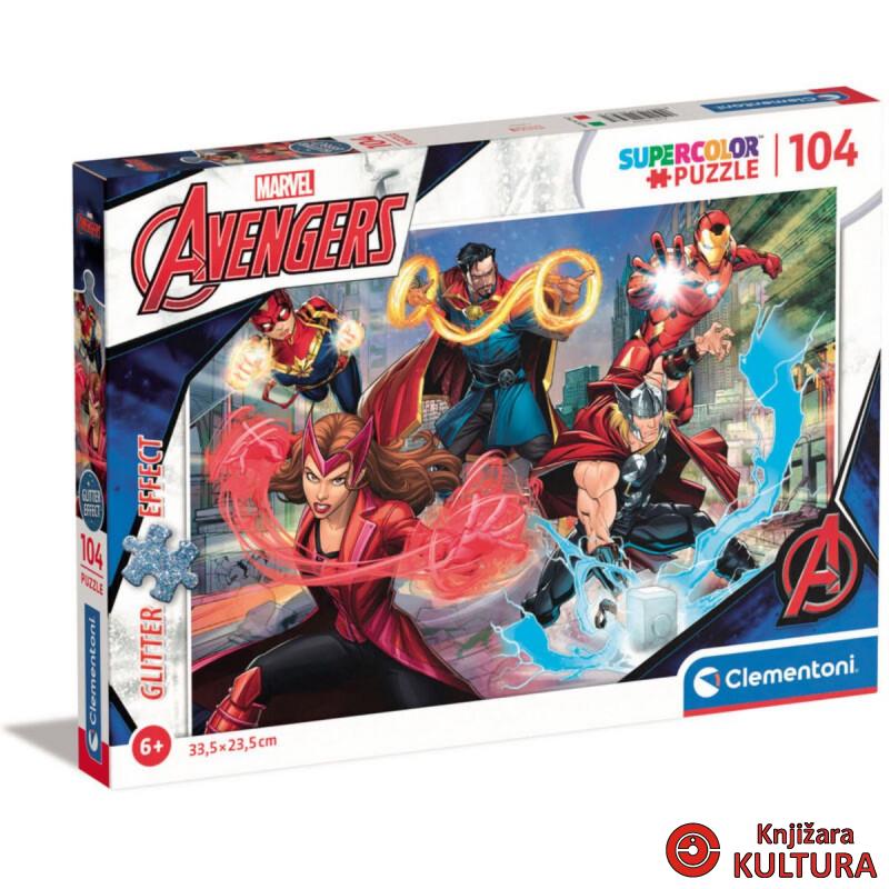 PUZZLE 104 GLITTER AVENGERS 