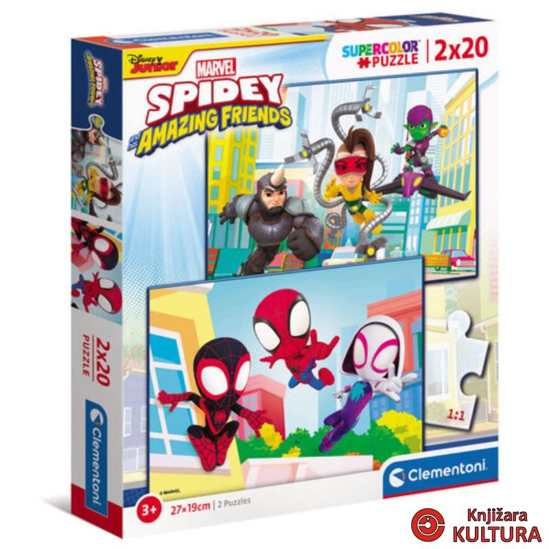 PUZZLE 2X20 SPIDEY I PRIJATELJI 