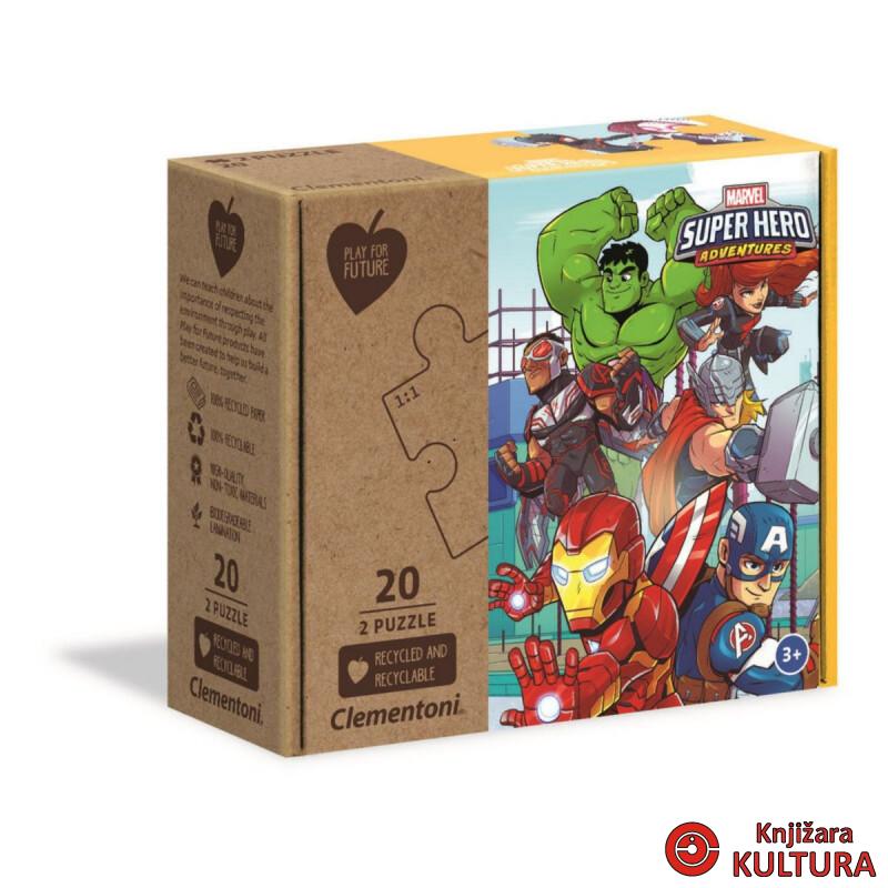 PUZZLE 2X20 MARVEL SUPERHGERO 