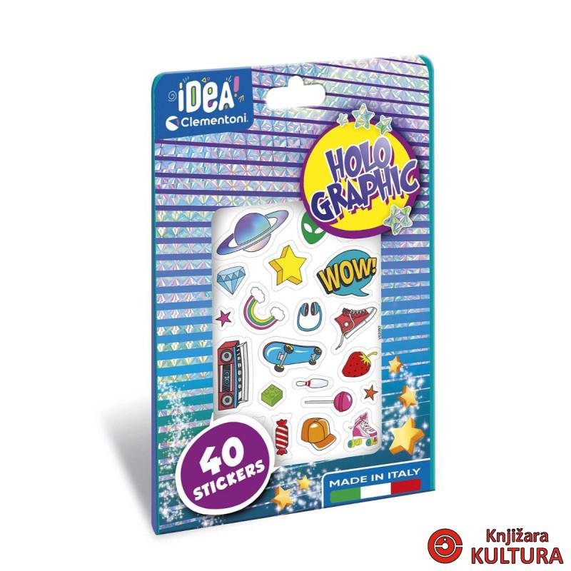 STIKER HOLOGRAPHIC CLEMENTONI 