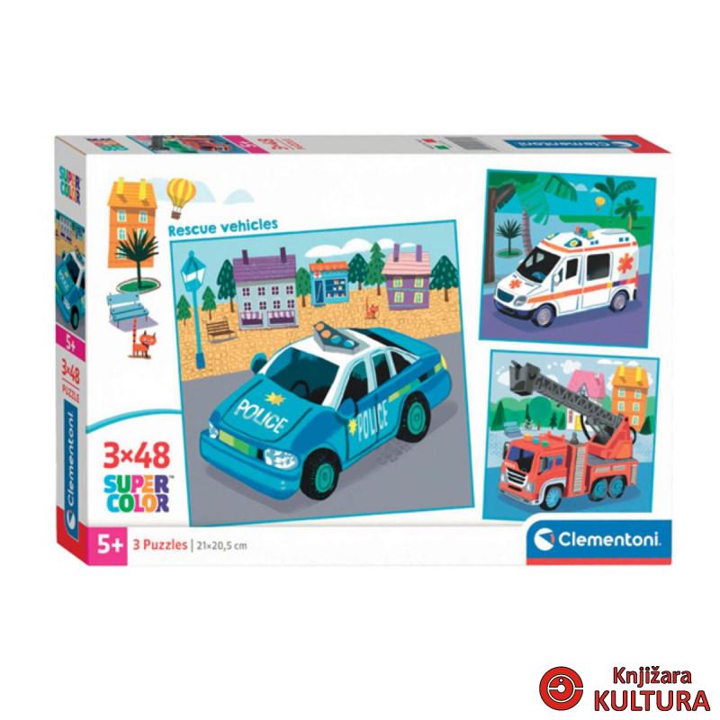 PUZZLE 3*48 SQUARE NOLI RESCUE VEHICLES 