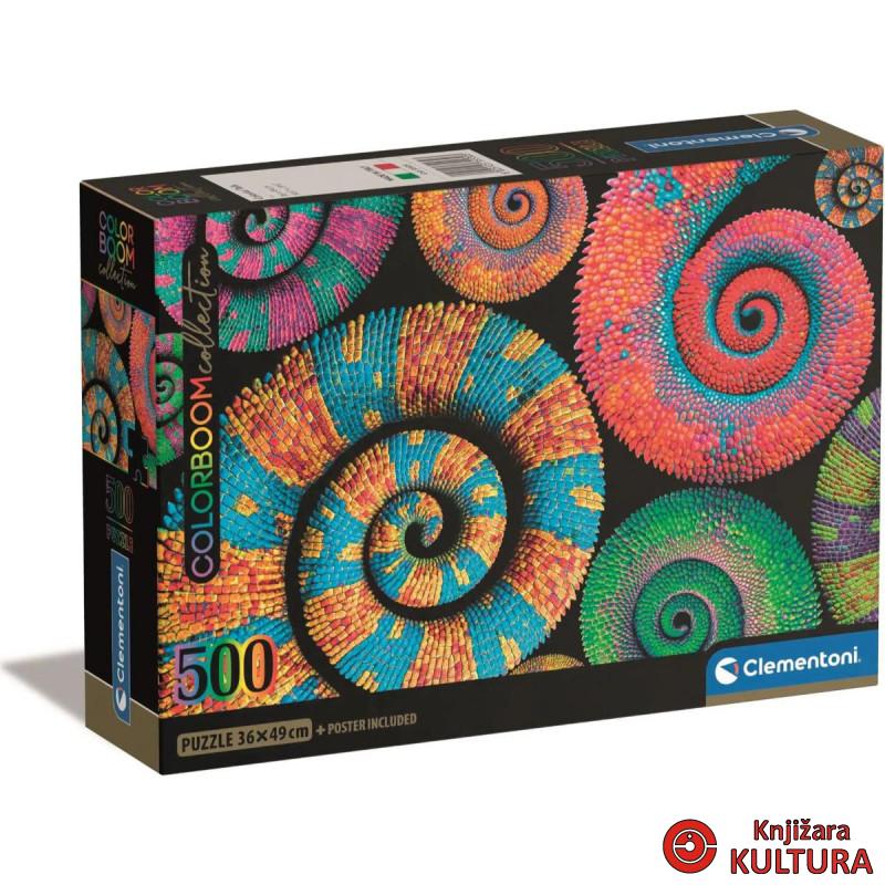 PUZZLE 500 HQC COLORBOOM CURLY TAILS COMPACT 