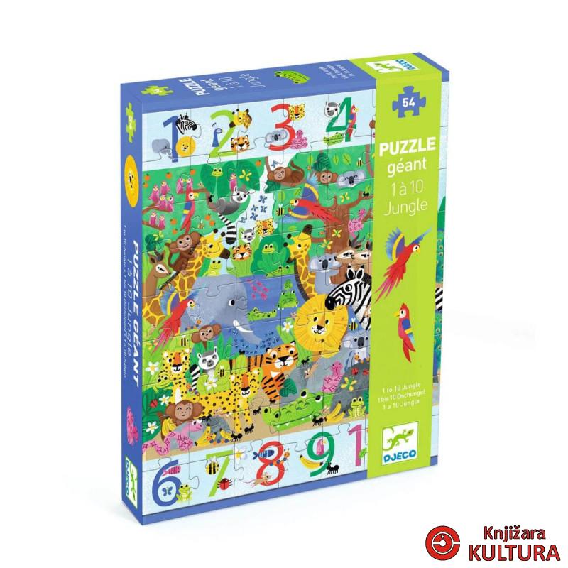 PUZZLE 54 -70X50cm BROJEVI 1-10 DJ07148 