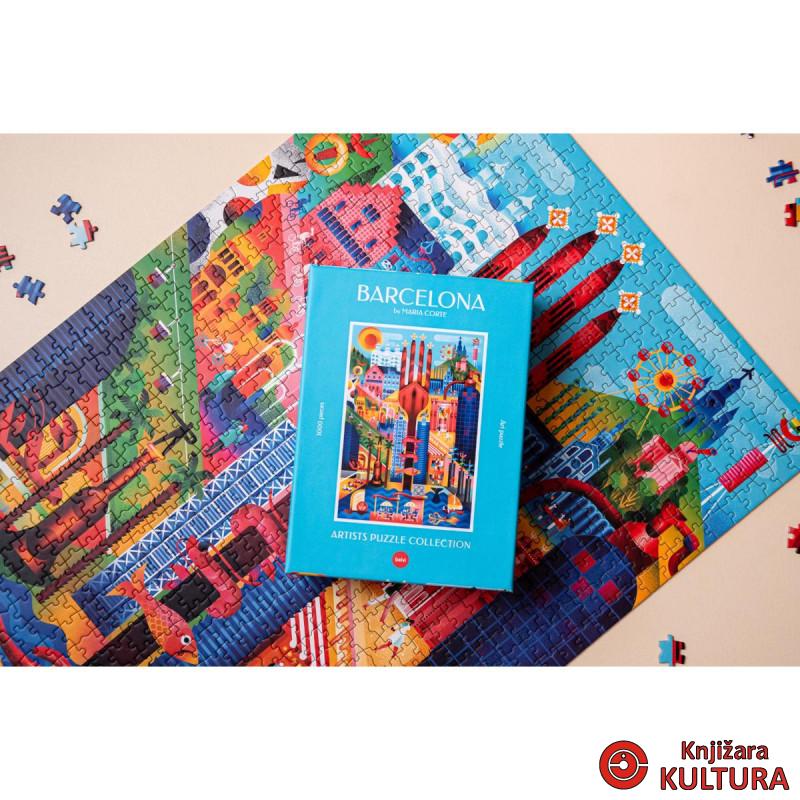 Puzzle,Barcelona,1000 pcs,chipboard 