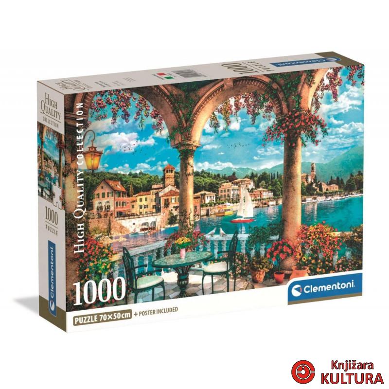 PUZZLE 1000 HQC BALCONY VIEW OF LAKE COMO COMPACT 