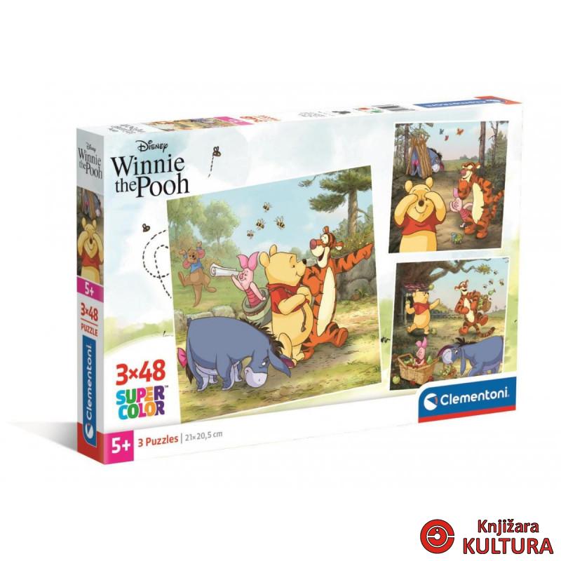 PUZZLE 3X48 SQUARE DISNEY WINNIE THE POOH 