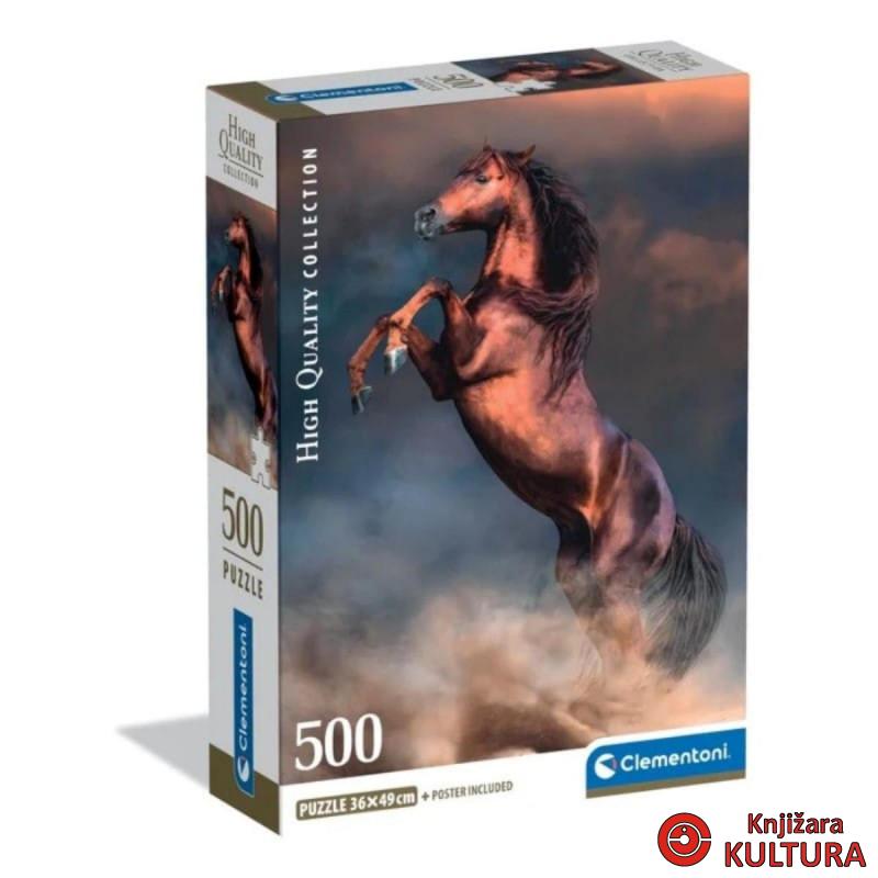 PUZZLE 500 HQC WILD RED STALLION COMPACT 