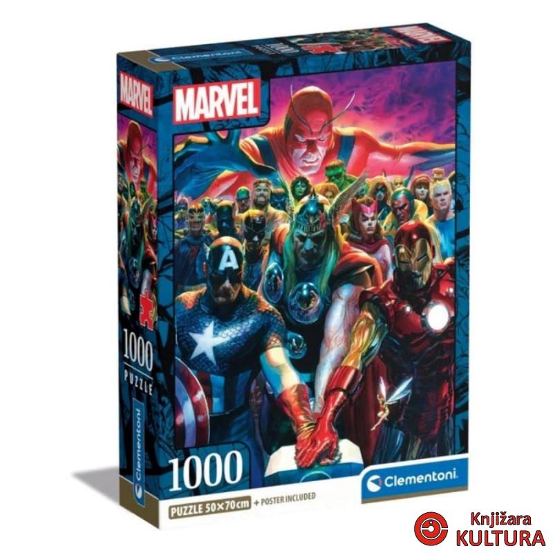 PUZZLE 1000 MARVEL AVENGERS COMPACT 