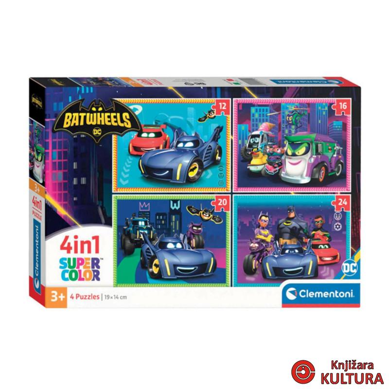 PUZZLE 4IN1 BATWHEELS 