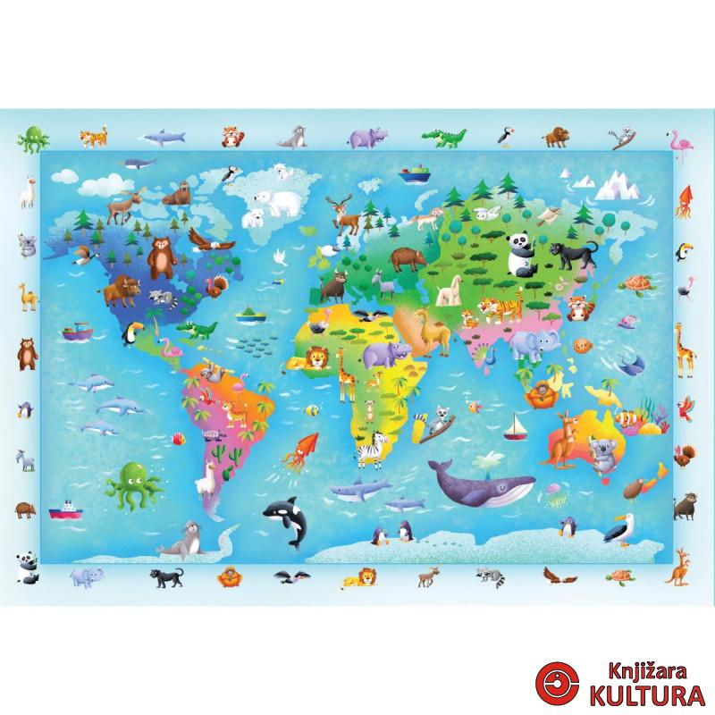 PUZZLE 60 MAXI NOLI MAPA DIVLJEG SVETA 2025 