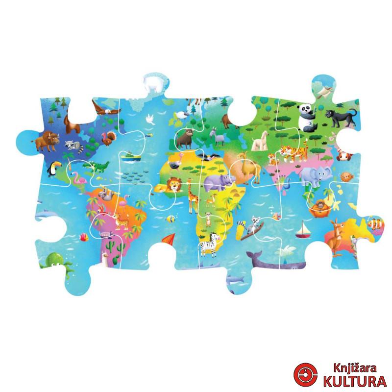 PUZZLE 60 MAXI NOLI MAPA DIVLJEG SVETA 2025 