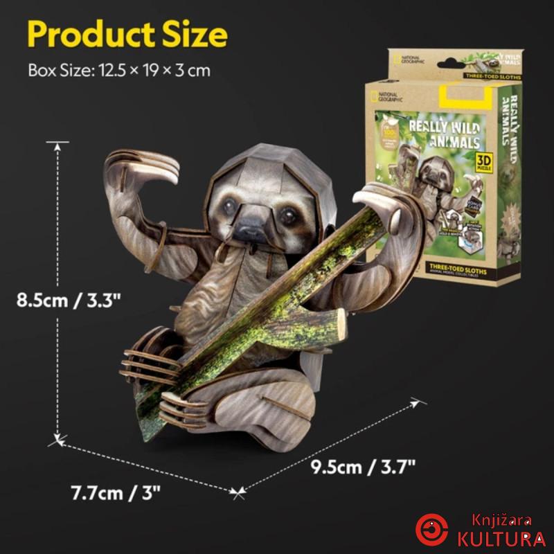 PUZZLE CUBIC FUN THREE TOED SLOTHS 