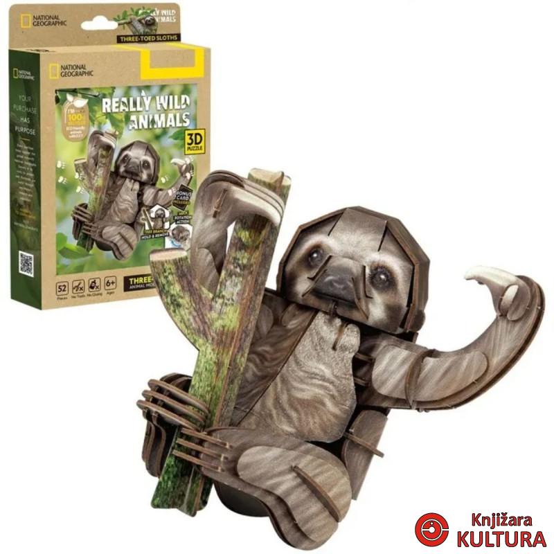 PUZZLE CUBIC FUN THREE TOED SLOTHS 