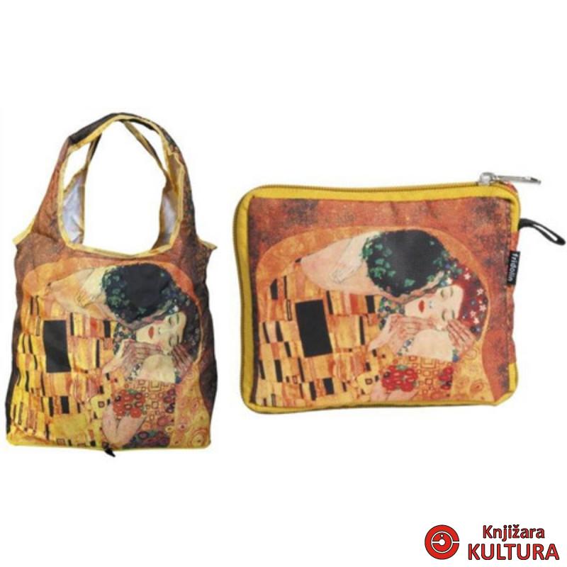 Torba u torbi zip šoping Klimt Kiss 