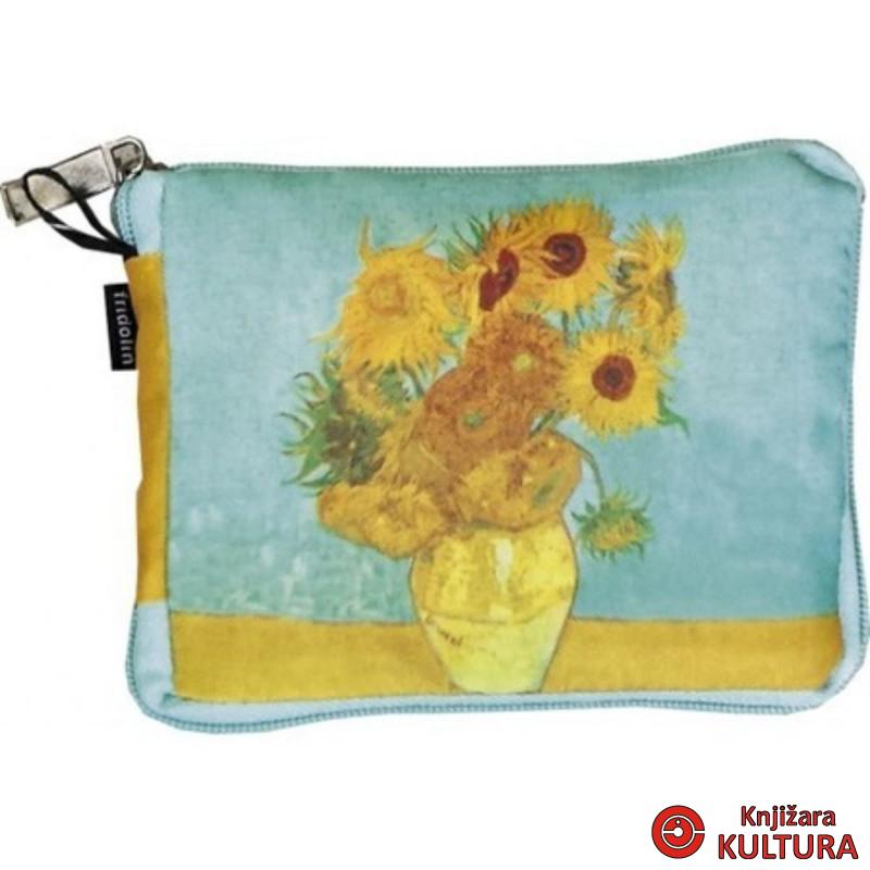Torba u torbi zip šoping van Gogh suncokreti 