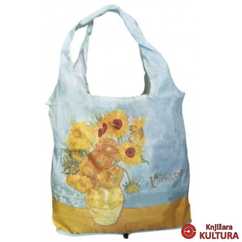 Torba u torbi zip šoping van Gogh suncokreti 