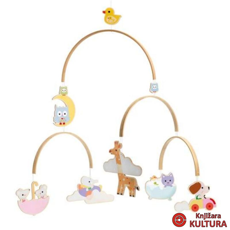 WOODEN MOBILE - Animals ' s baby DD04388 