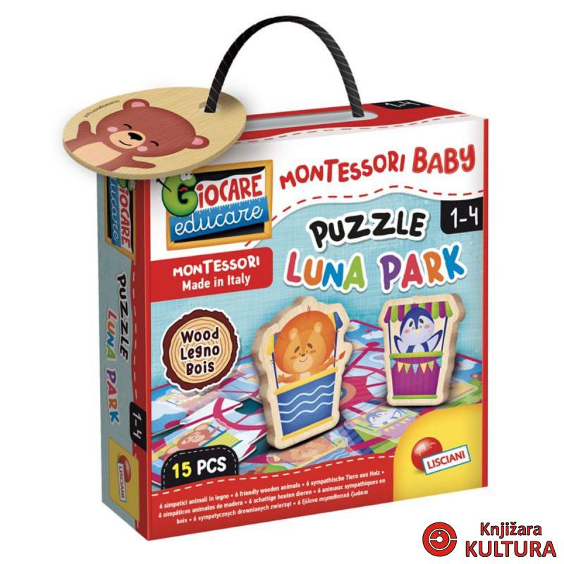 MONTESSORI DRVENE PUZZLE LUNA PARK 