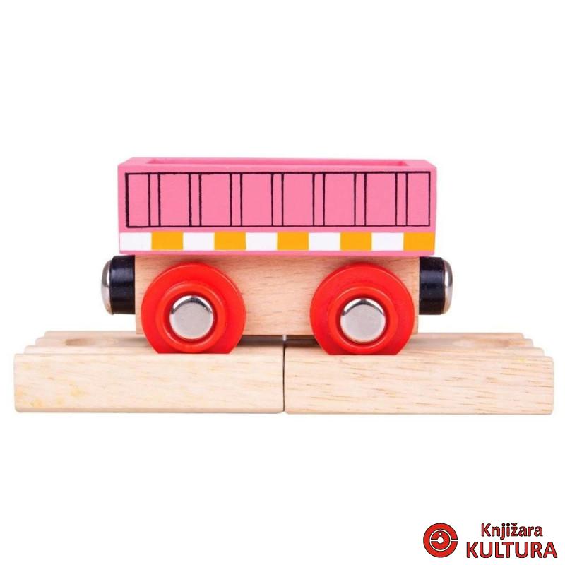 DRVENI VAGON PINK BJT484 