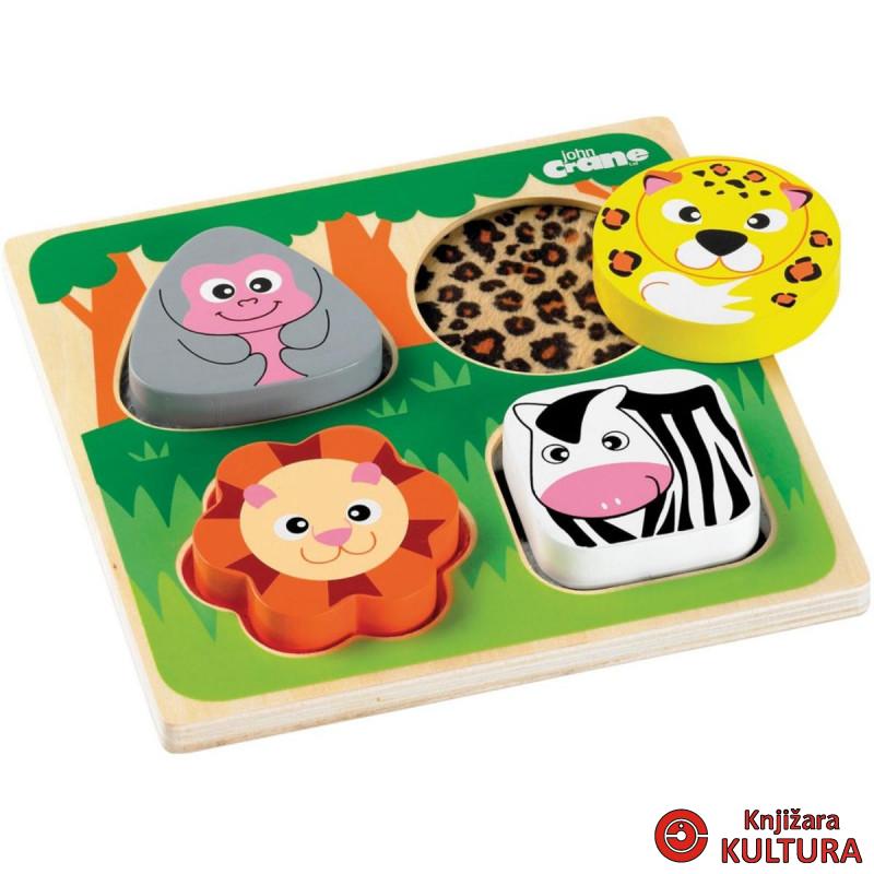 DRVENA IGRAČKA DODIRNI I OSJETI SAFARI T0025 