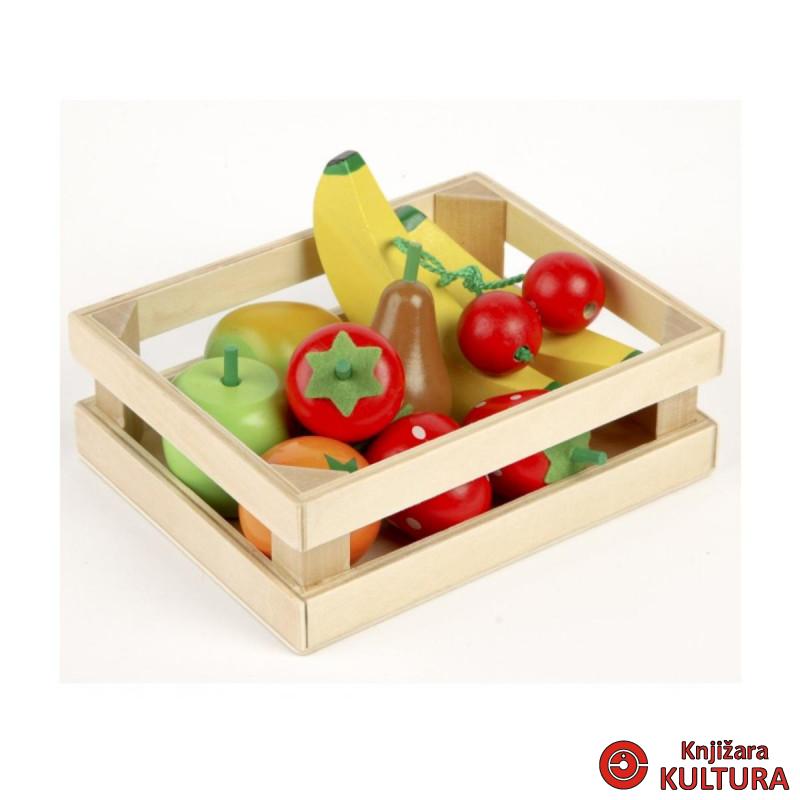 DRVENI SET VOĆNA SALATA T0131 