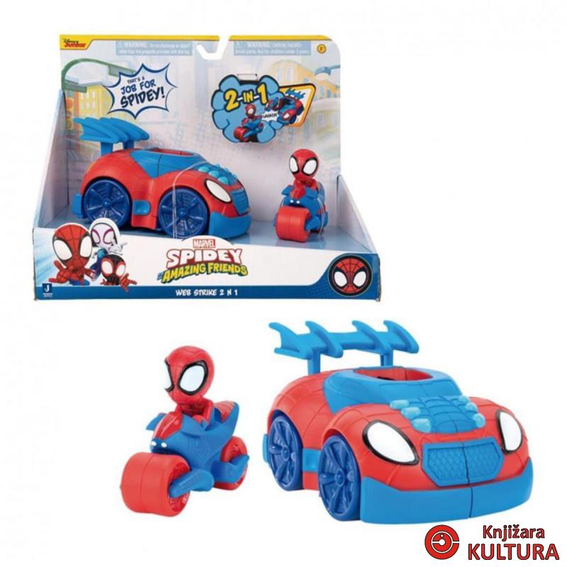 SPIDEY AND AMAZING WEB STRIKE 2U1 VOZILO 