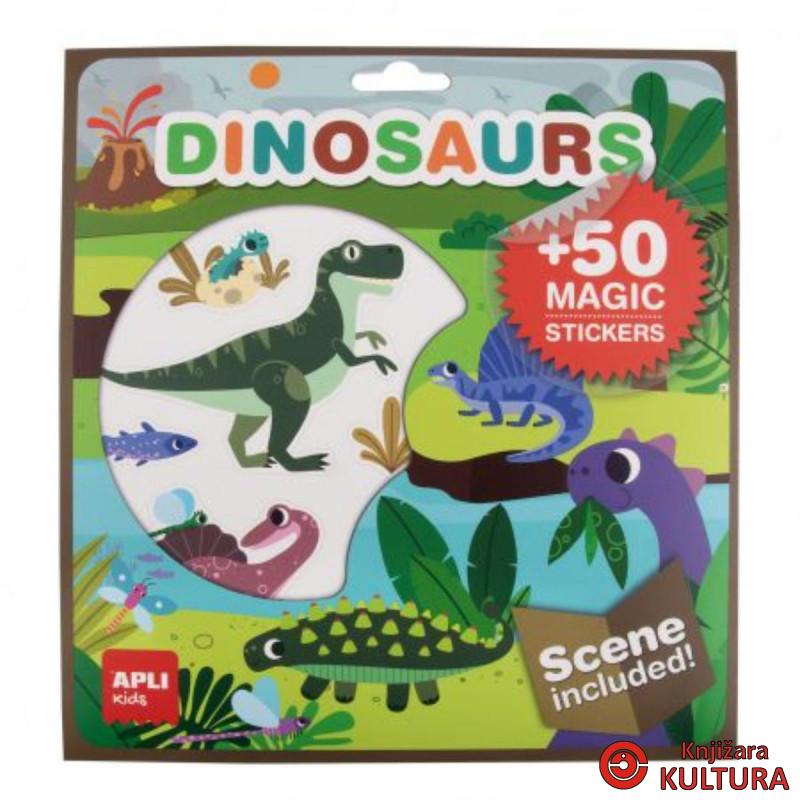 IGRA SA NALJEPNICAMA DINOSAURS 