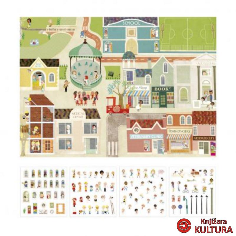 B.GIANT POSTER + 100 CITY STICKERS 19430AP 