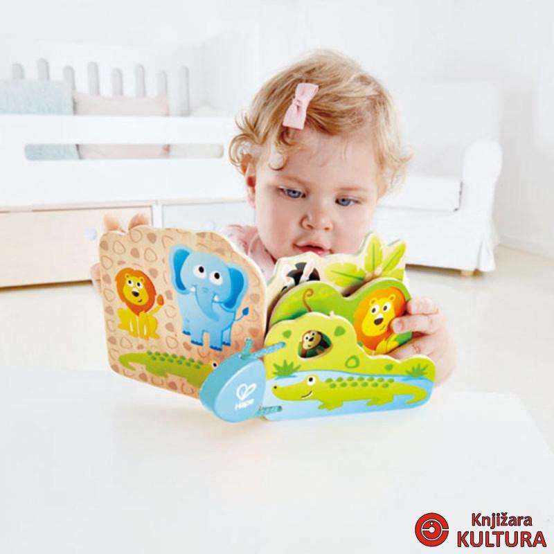 Hape drvena edukativna knjiga divlje životinje H0047 