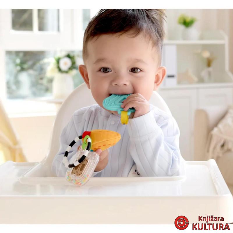 Hape baby ABC set zvečka, glodalica H0129 