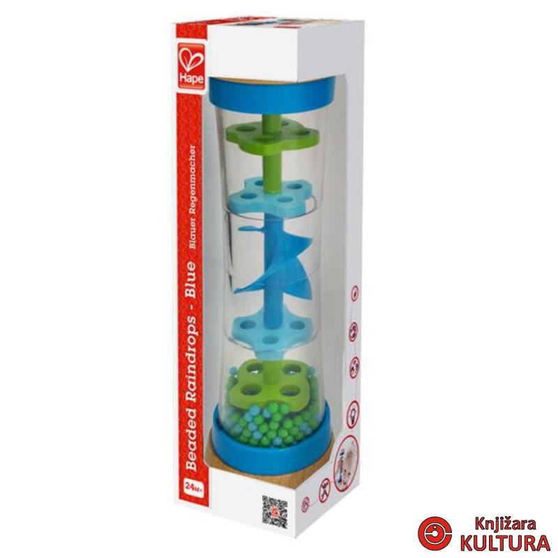 Hape igračka kišne kapi sa perlama-plava H0328 