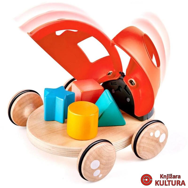 Hape igračka na povlačenje sa oblicima bubamara H0364 