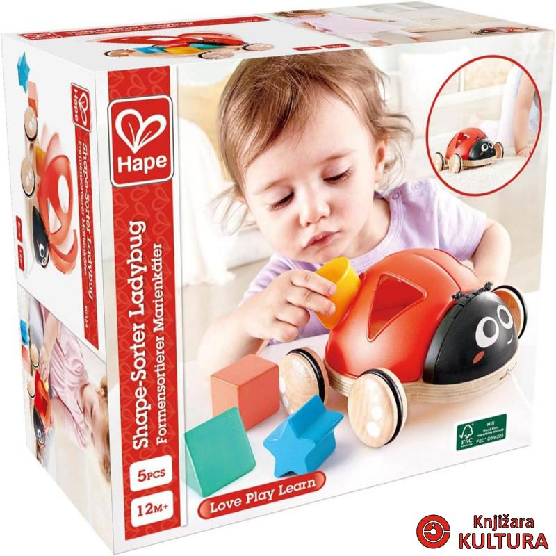 Hape igračka na povlačenje sa oblicima bubamara H0364 