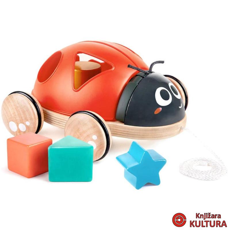 Hape igračka na povlačenje sa oblicima bubamara H0364 