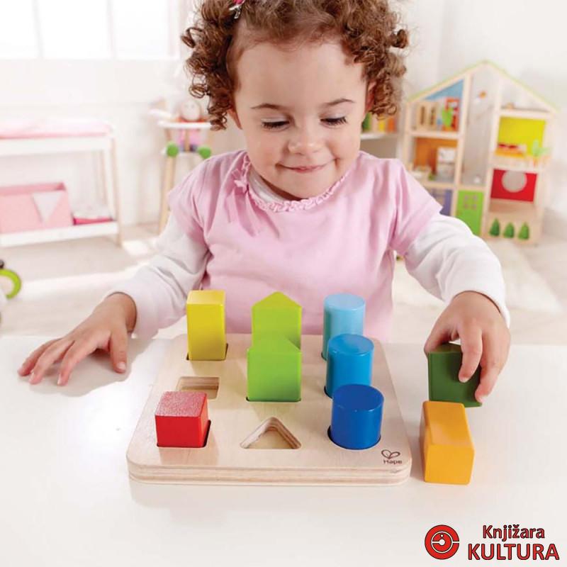Hape drvene slagalice boje i oblici H0426 