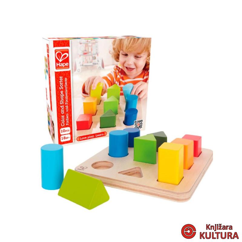 Hape drvene slagalice boje i oblici H0426 