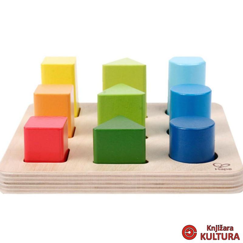 Hape drvene slagalice boje i oblici H0426 