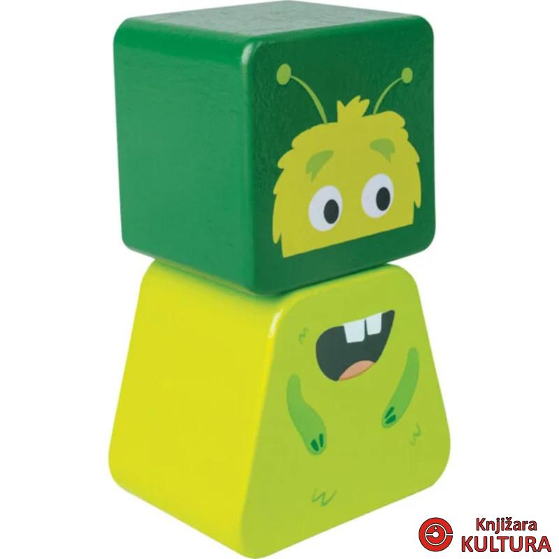 Hape drveni blokovi slagalice Monster H0495 