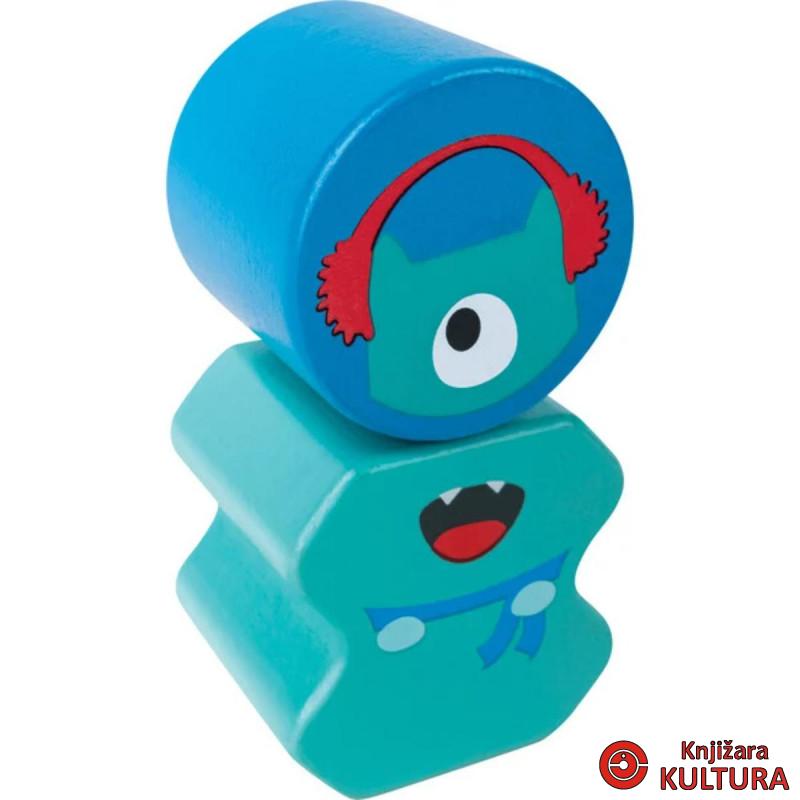 Hape drveni blokovi slagalice Monster H0495 