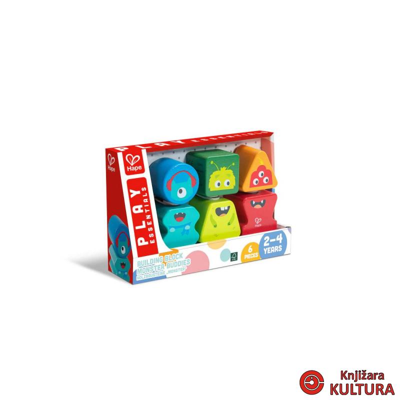 Hape drveni blokovi slagalice Monster H0495 