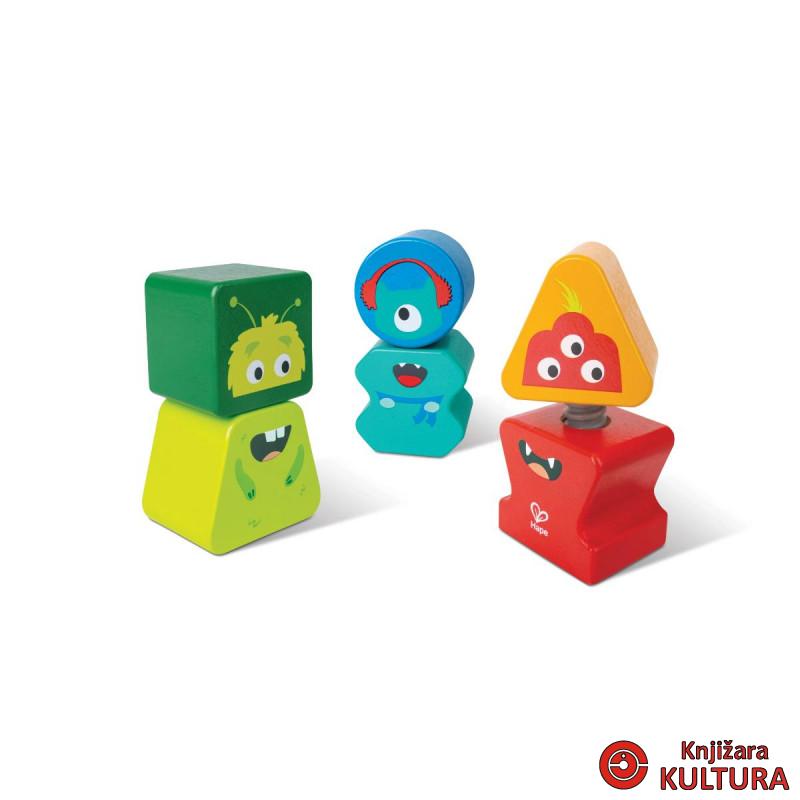 Hape drveni blokovi slagalice Monster H0495 