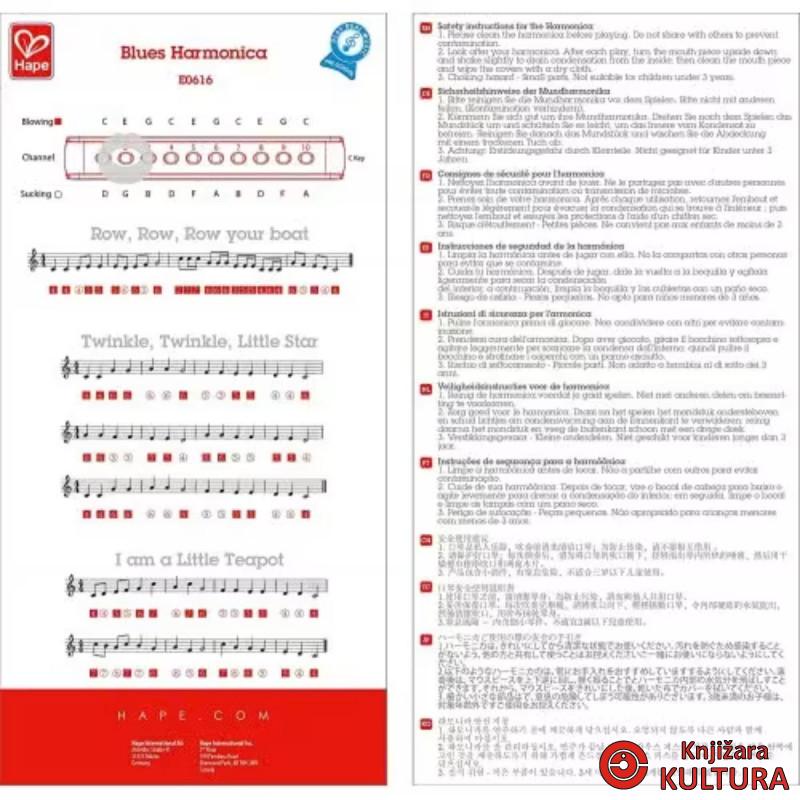 Hape usna harmonika H0616 