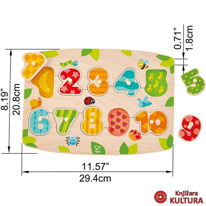 Hape drvena slagalica brojevi H1404 