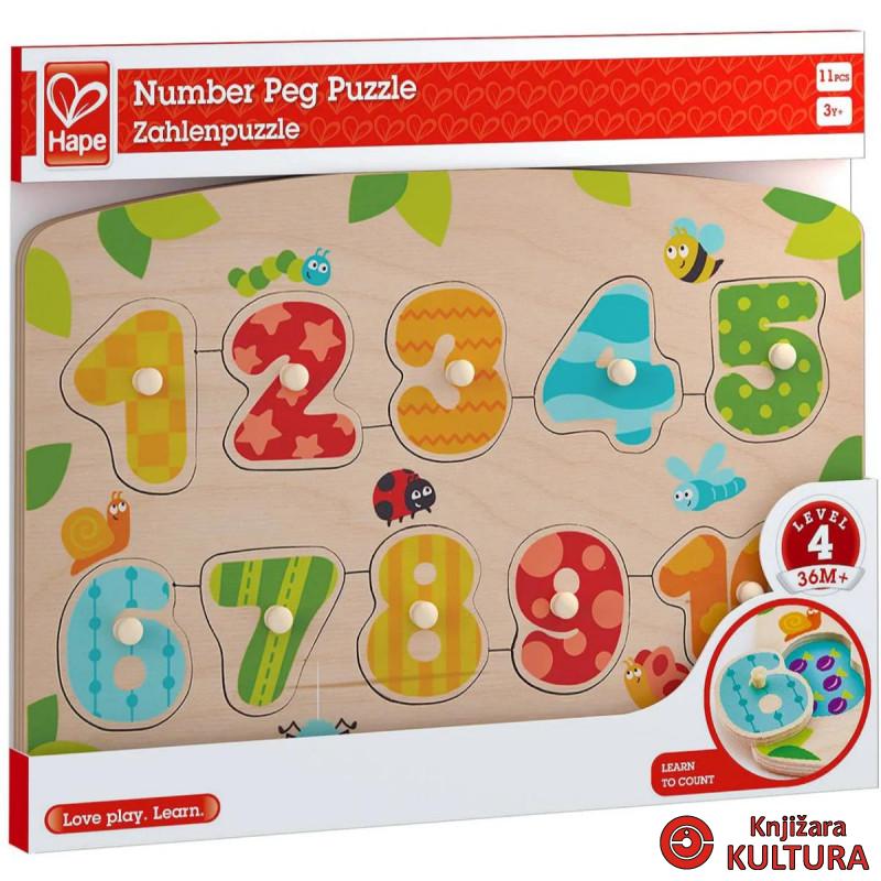 Hape drvena slagalica brojevi H1404 